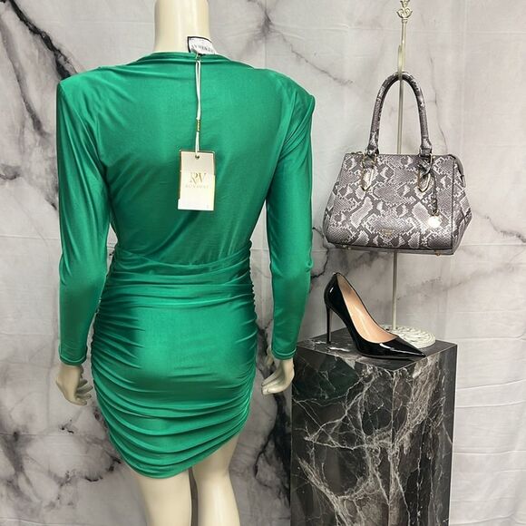 Runaway Kelly Green, long sleeve dress - Picture 4 of 10